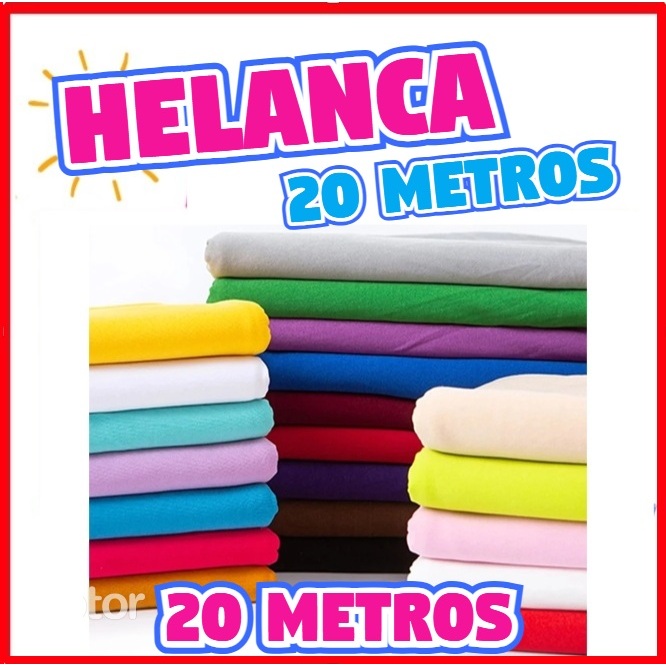 Tecido Helanca Light Premium. Branco, Preto, Amarelo Neon, Bege, Marrom, Vermelho, Rosa Claro, Azul Claro
