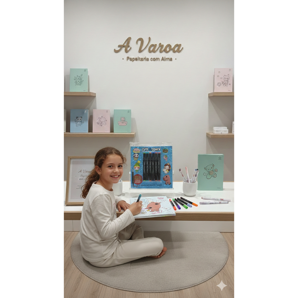 Kit de Pintura Cute & Comfy – Edição Especial Volta as aulas A Varoa