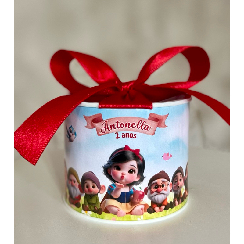 Kit tubolatas personalizadas BRANCA DE NEVE BABY • Lembrancinha maternidade | batizado | aniversário | chá de bb • 5x6 em Oferta na Shopee