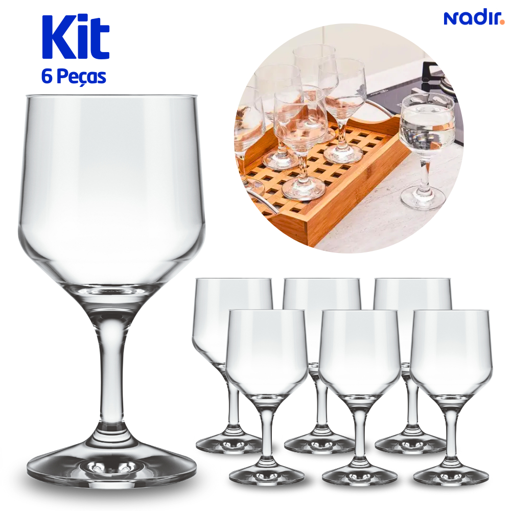 Jogo de Taças Vinho SM Buffet 300ml com 6 Peças