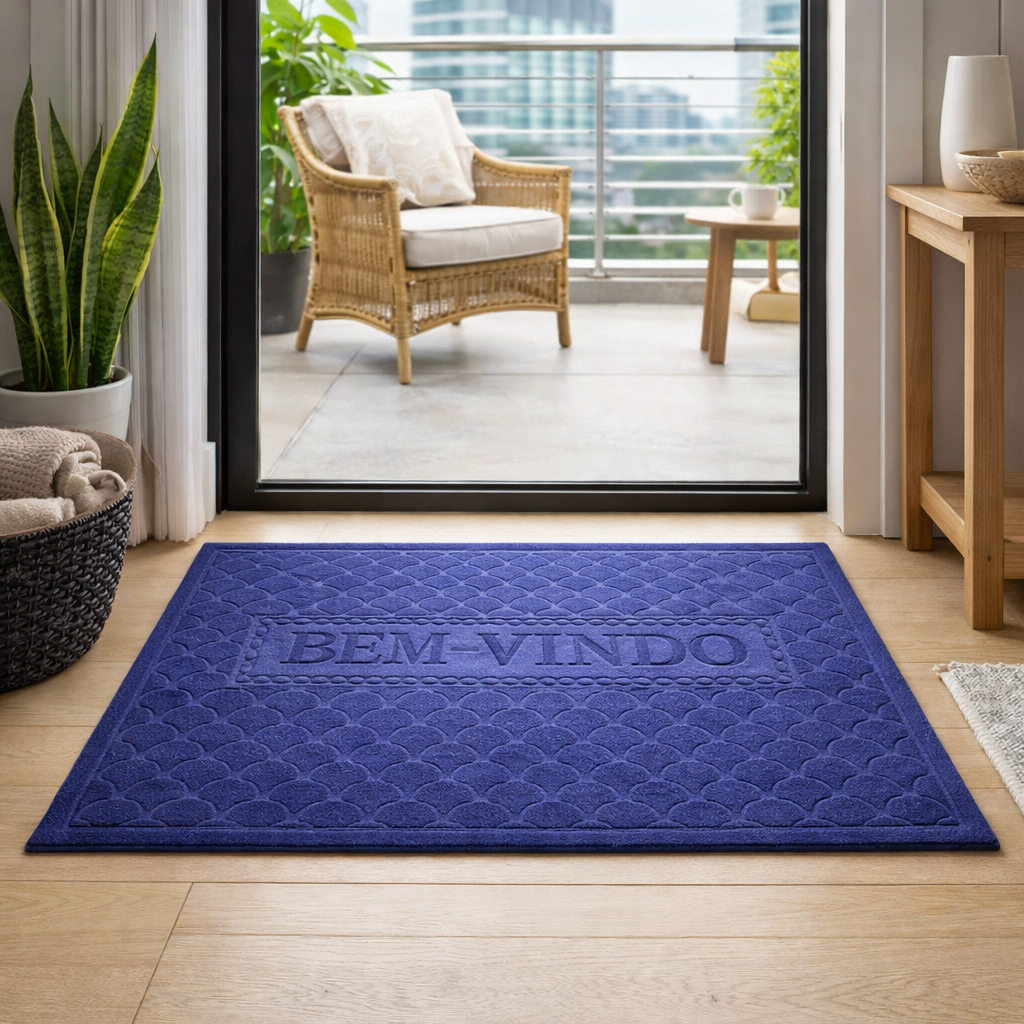 Tapete Capacho Bem-Vindo Antiderrapante Entrada em Oferta na Shopee