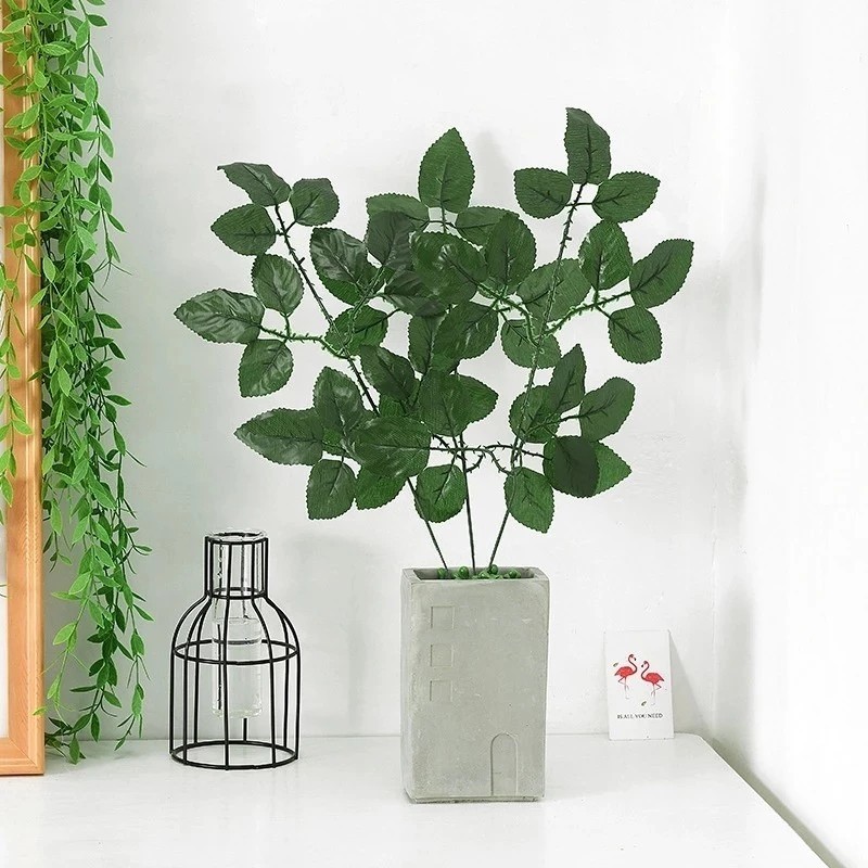 15 Folhas De Roseira/ Folhagem Artificial P/ Decoração Casamento, Arranjos, Decorar SD-801350 em Oferta na Shopee