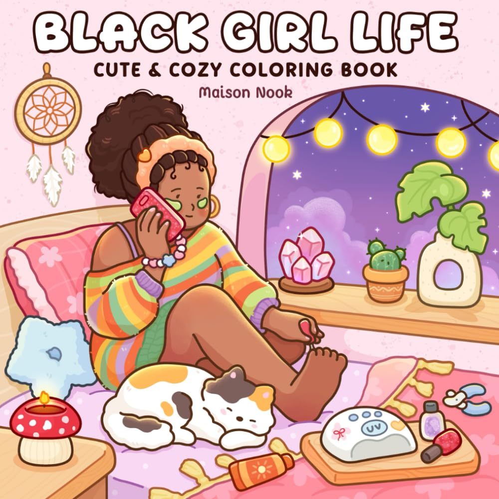 Livro de Colorir Black Girl Life | Brochura em Oferta na Shopee