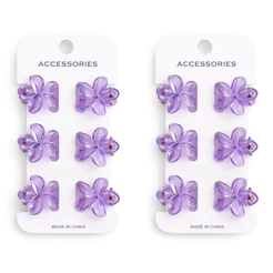 Kit 12 Mini Piranhas Transparentes Cabelo Acessório Presilha Grampo Prendedor Clipe Coreano Kawaii Infantil Menina