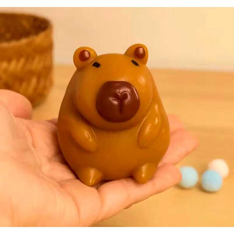 Taba Squishy Capivara Fofo Antiestresse - Brinquedo Macio e Elástico Ideal para Alívio do Estresse em Oferta na Shopee