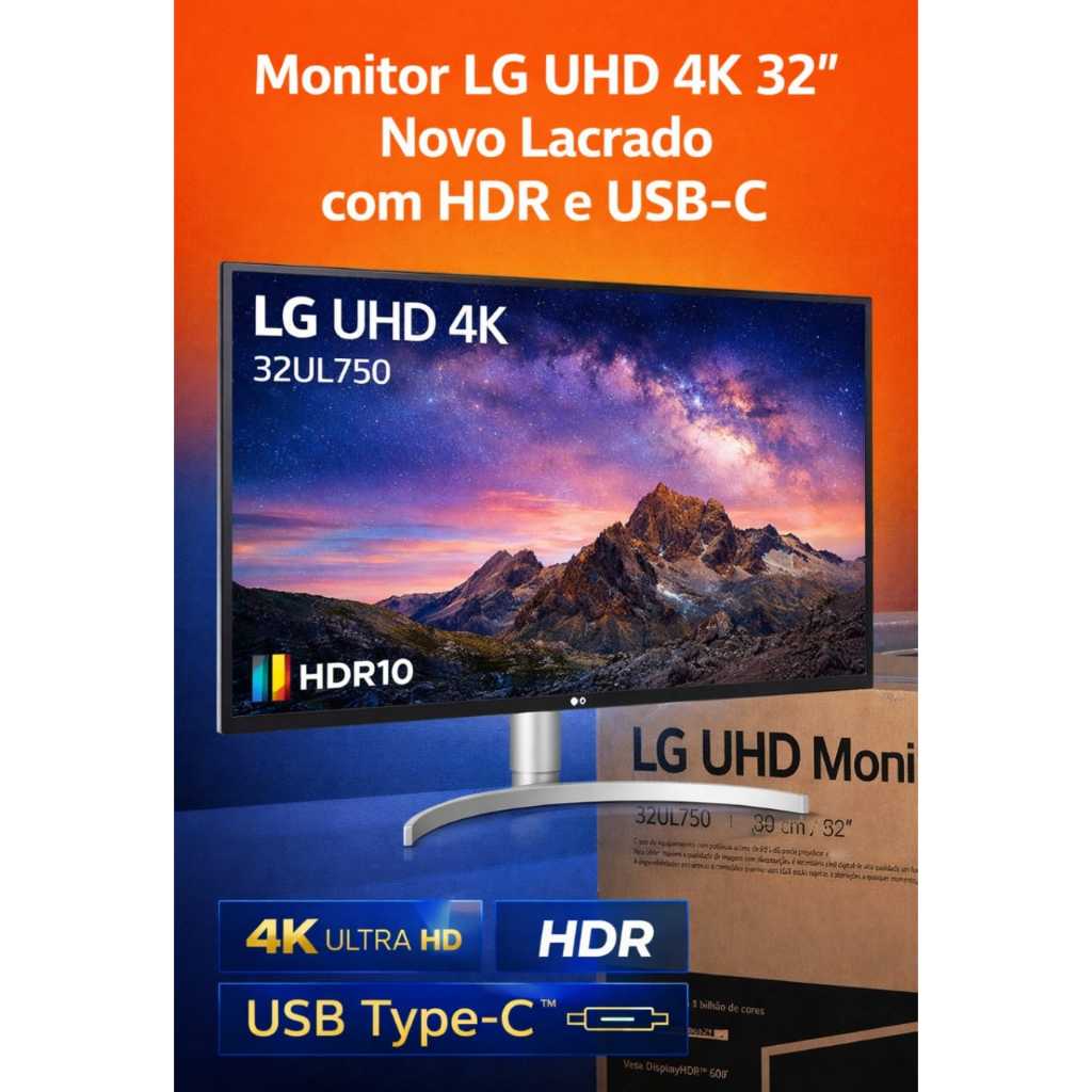 Monitor LG UHD 4K 32” Hdr e Usb-c — R$ 4.399,00 em Shopee