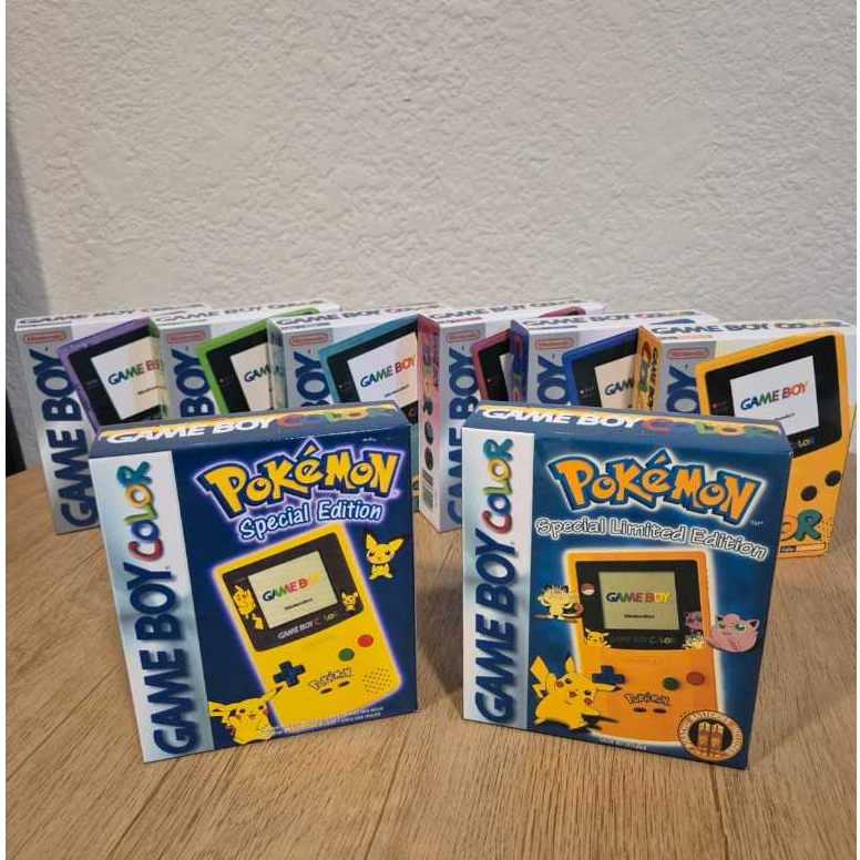 Caixa Pokémon Game Boy Color Edição Especial + Manual + Labels + Flyer Premium