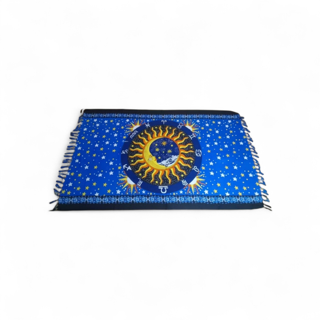 Canga de Praia Estampa Astrologia Sol em Oferta na Shopee