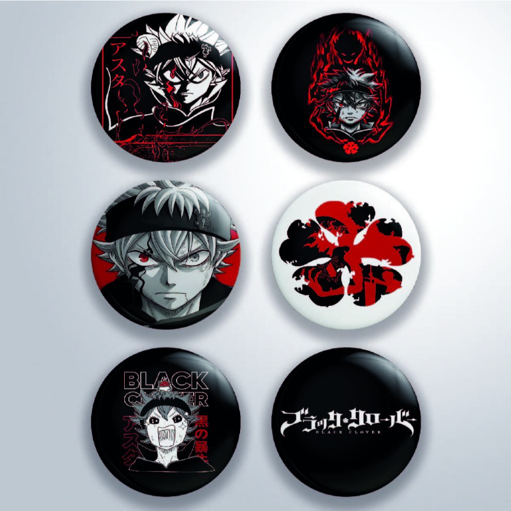 Bottons Otaku Asta Black Clover em Oferta na Shopee