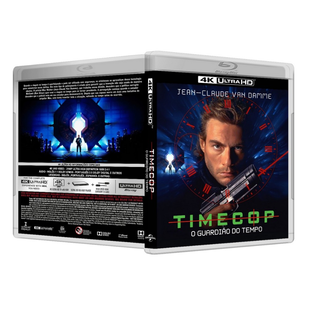 Blu-ray 4K: Timecop - O Guardião Do Tempo DUB/LEG [PERSONALIZADO]