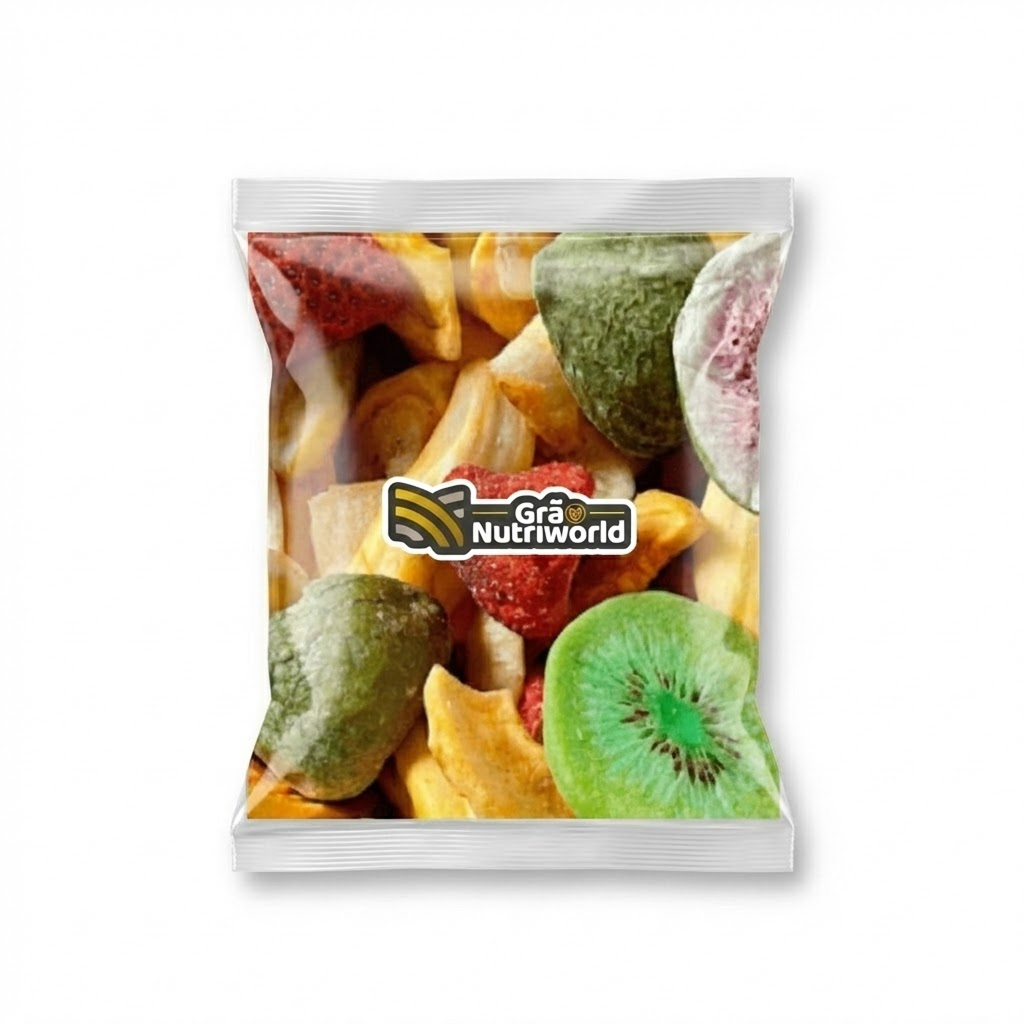 Mix De Frutas Tropicais Liofilizadas Importadas Premium 200g 500g 1kg em Oferta na Shopee