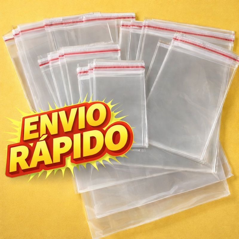 Saco Adesivado Transparente - 100 unidades- Aba Adesiva Abre e Fecha / Diversos Tamanhos em Oferta na Shopee