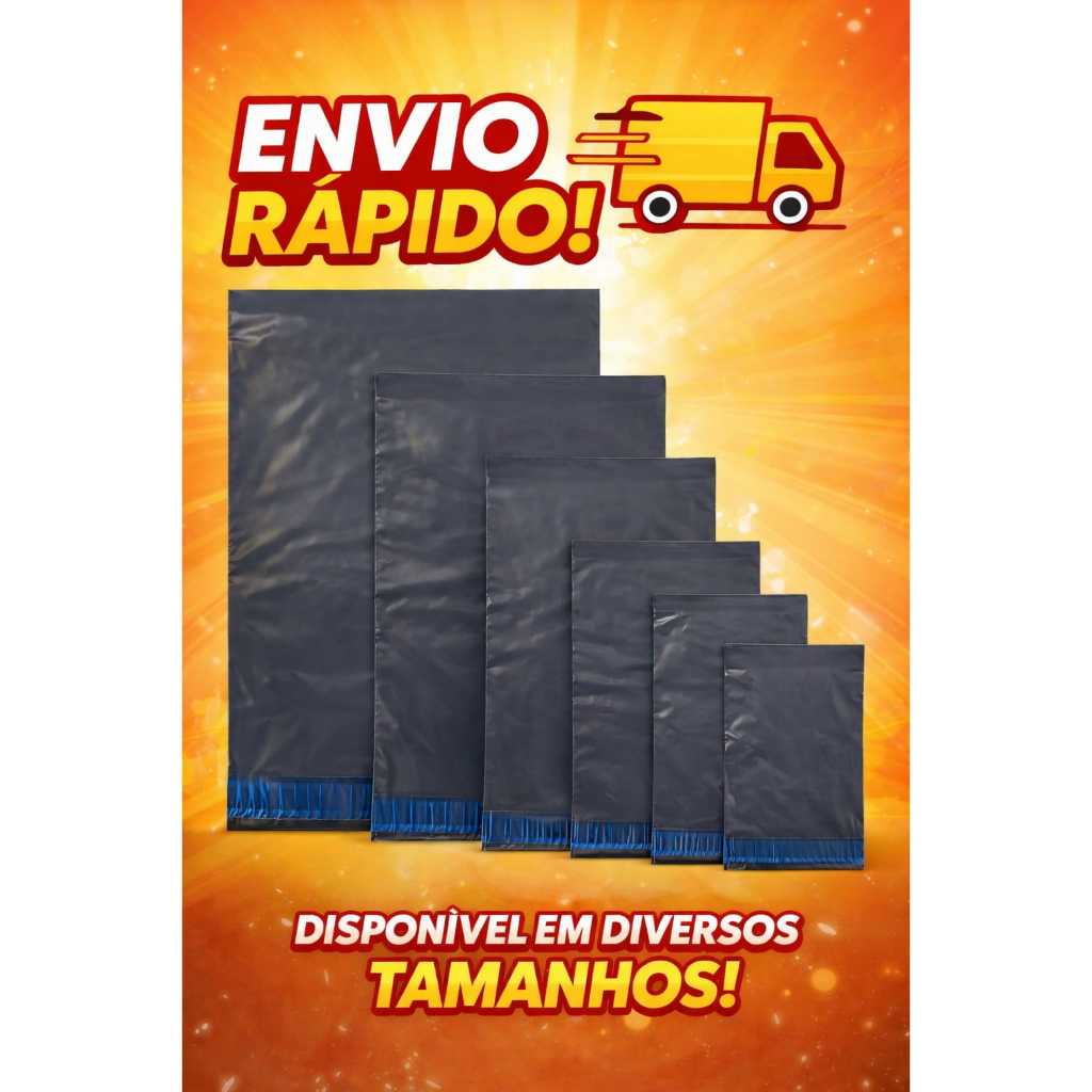 Kit 100 Envelopes Segurança Embalagem De Envio 12x18 15x20 19x25 20x20 20x30 26x36 32x40 40x50