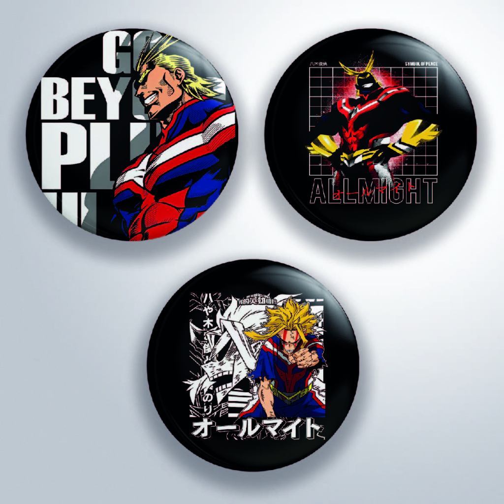 Bottons Otaku All Might Boku no Hero (My Hero Academia)
