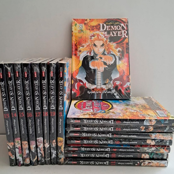 Mangá Demon Slayer - Volumes 1 ao 23 + Fanbooks + Novels + Gaiden em Oferta na Shopee