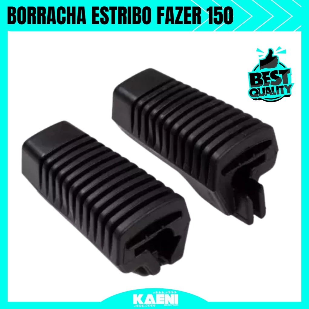 Par Borracha Estribo Pedaleira Dianteira Fazer 150 Factor 150 Factor 125i