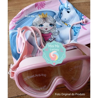 Kit Touca + Óculos Natação UV Tapa Ouvido Entrega Rápida menino e menina em Oferta na Shopee