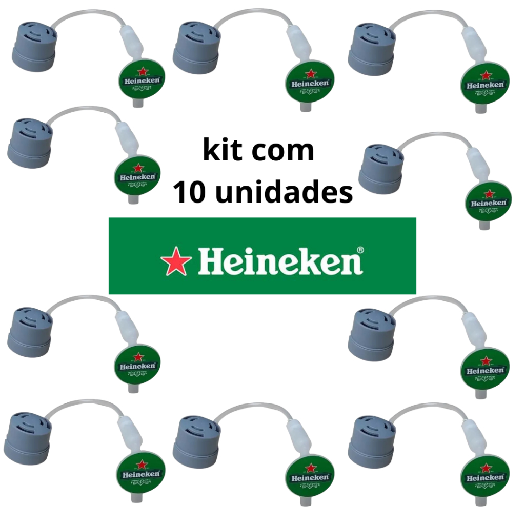 kit com 10 Unidades Refil Chopeira Heineken Beertender Krups B100 Cinza original