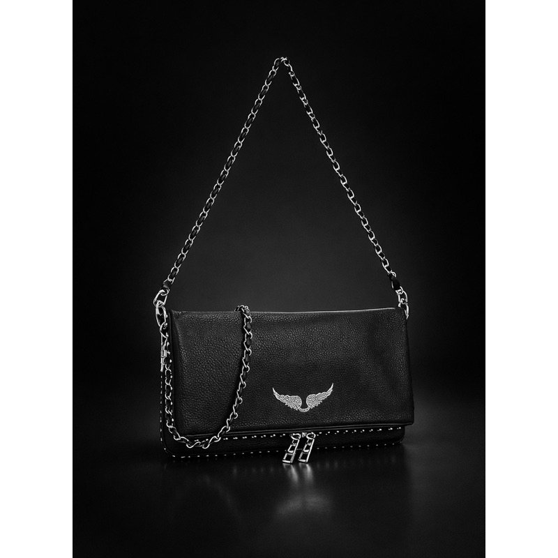 Bolsa Feminina Transversal de Corrente Prata | Viral no TikTok | Preta ou Branca