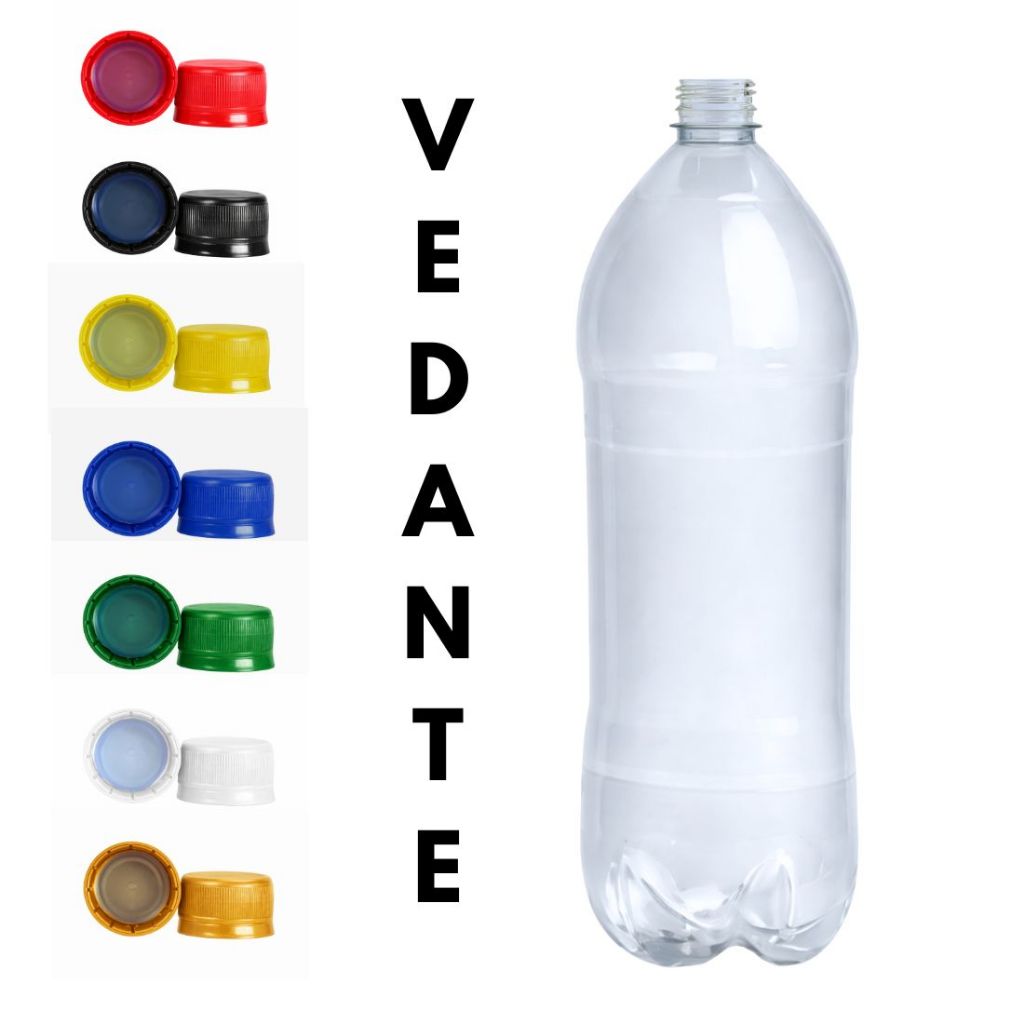 36 Garrafa Pet 2l Lisa Virgem –Tampa C/ VEDANTE p/ GAS, Gaseificados, Kombucha, Fermentação –ATACADO