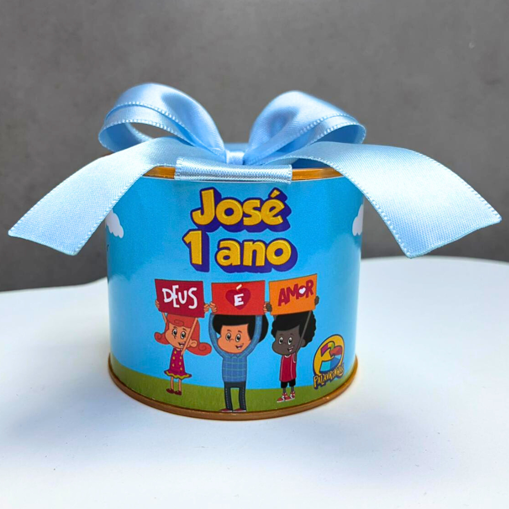 Kit Tubolatas personalizadas 5×6 - Lembrancinha de Aniversário 3 palavrinhas / três palavrinhas