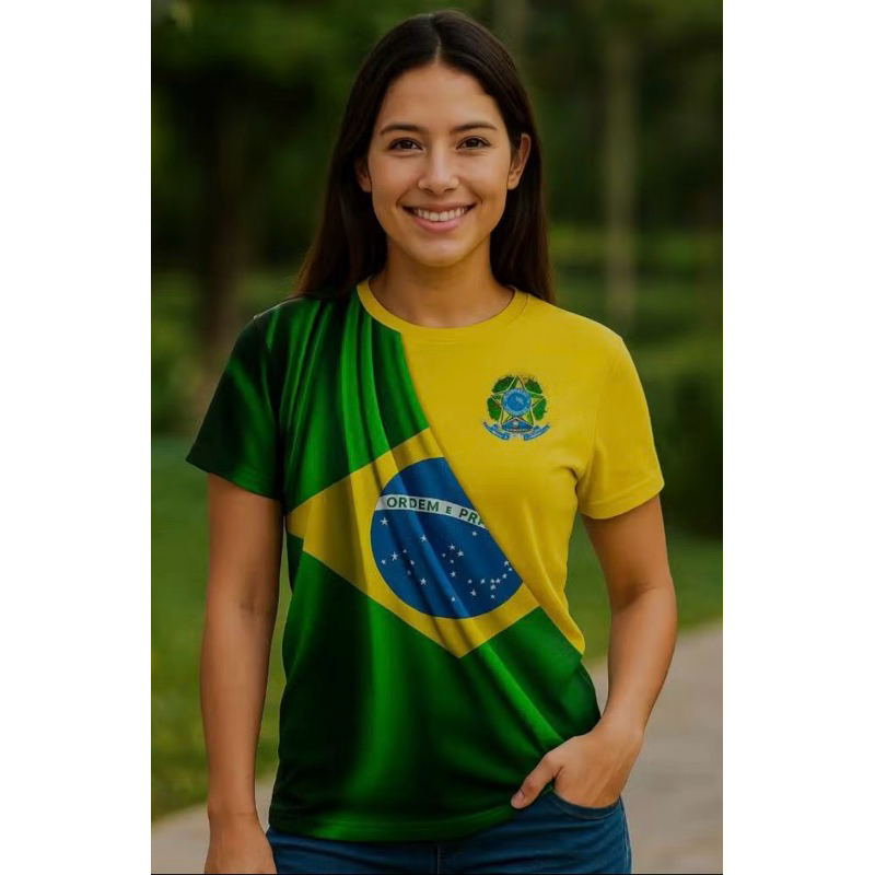 Camisa do Brasil Camiseta da Pátria Brandão