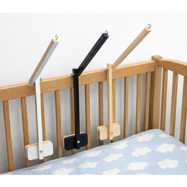 Suporte Mobile Infantil Madeira Altura Regulável Berço Bebê
