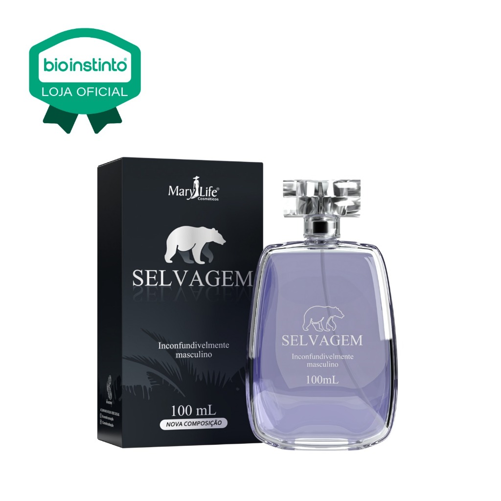 01 UN PERFUME SELVAGEM 100ml masculino  Mary Life Colônia Atraente e Envolvente Perfum extrato Ambar