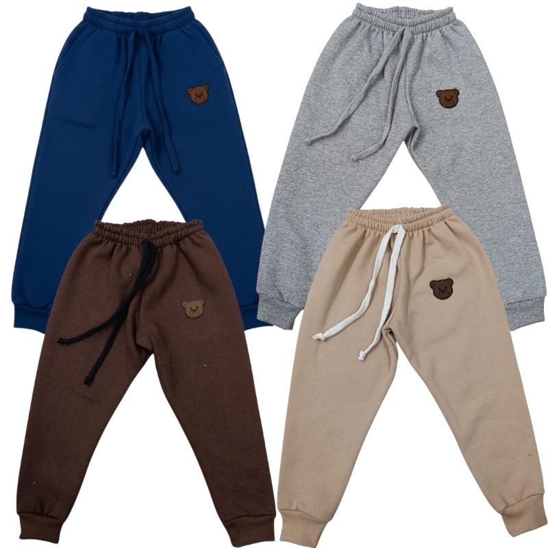 Kit 4 Peças Calça Infantil Moletom Frio Conforto Menino e Menina 2 a 12 Anos Casual e Esportiva | Ideal para Inverno em Oferta na Shopee