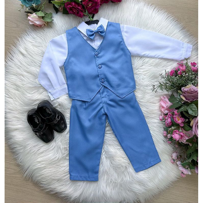 Conjunto Social Masculino Com Colete