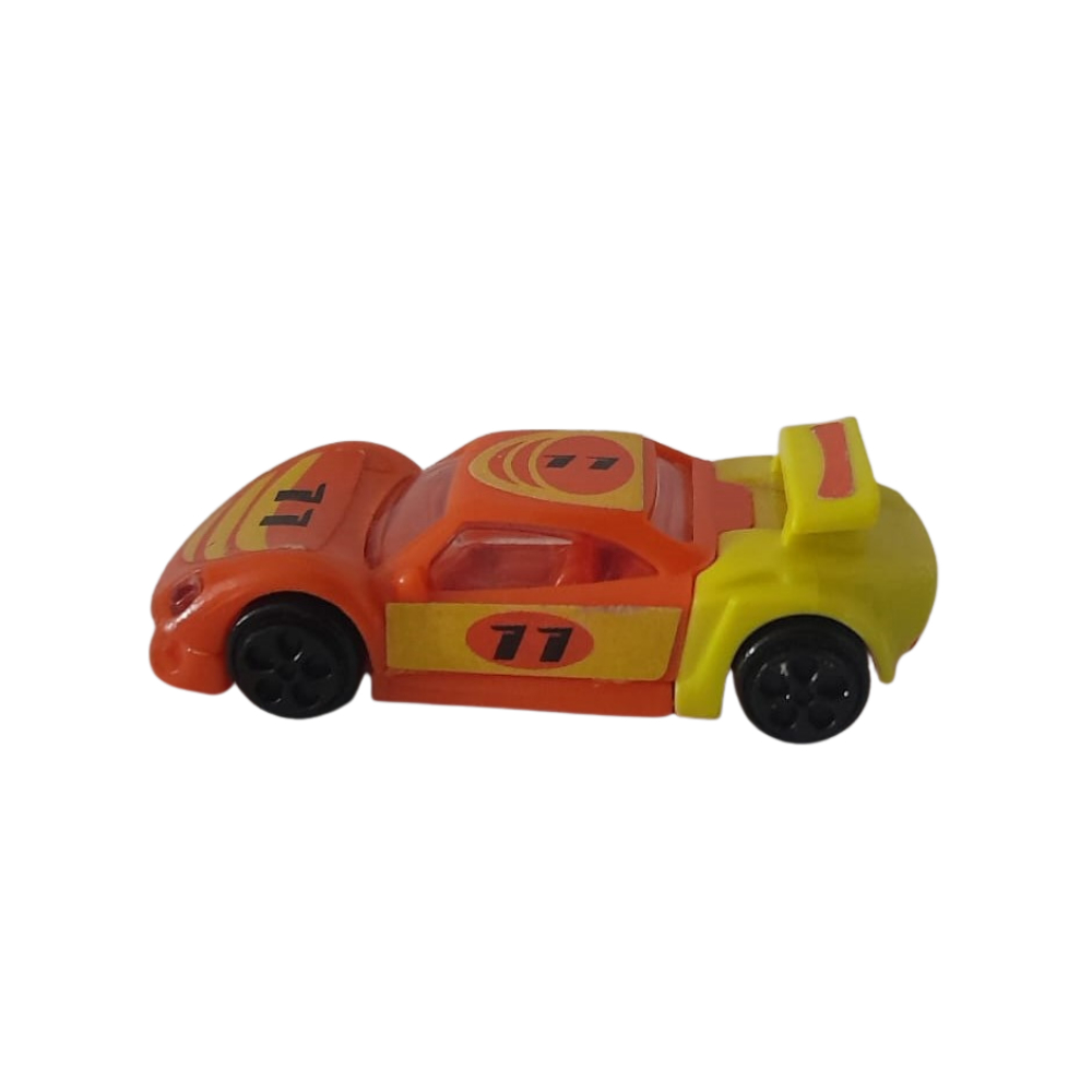 Mini carros colecionáveis Kinder Ovo Mpg Nv081 Laranja e Amarelo Usado