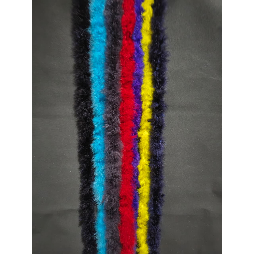 Pluma Marabu roxo, azul marinho, azul turquesa,amarelo, cinza 1,50cm,  Carnaval, Fantasia, Artesanato
