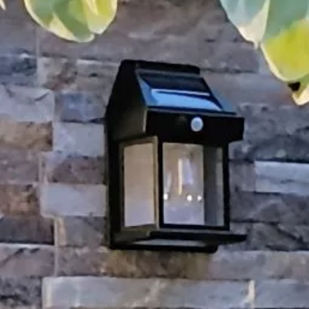 Kit 3 Arandela Luminária solar Led vintage decorativa jardim parede piscina casa colonial