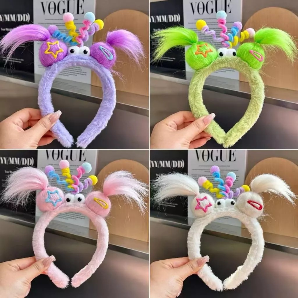 Tiara Infantil Divertida Com Olhos E Cabelo Maluco Peluciada Carnaval Festa Temática Evento Escolar em Oferta na Shopee
