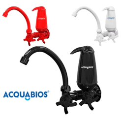 Torneira Cozinha de Parede com Filtro Bica Móvel Colors E05 Acquabios Preta / Vermelha / Branca