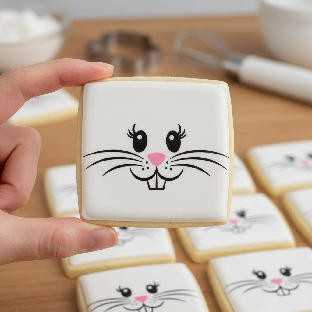 PAPEL ARROZ COMESTIVEL PÁSCOA BISCOITOS CHOCOLATES COELINHOS PERSONALIZADOS recortado QUADRADO RECORTADO em Oferta na Shopee