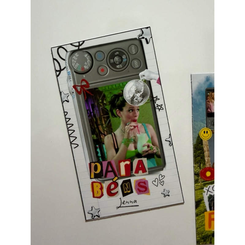 IMÃ ANIVERSÁRIO PERSONALIZADO ESTILO SCRAPBOOK COM FOTO E NOME