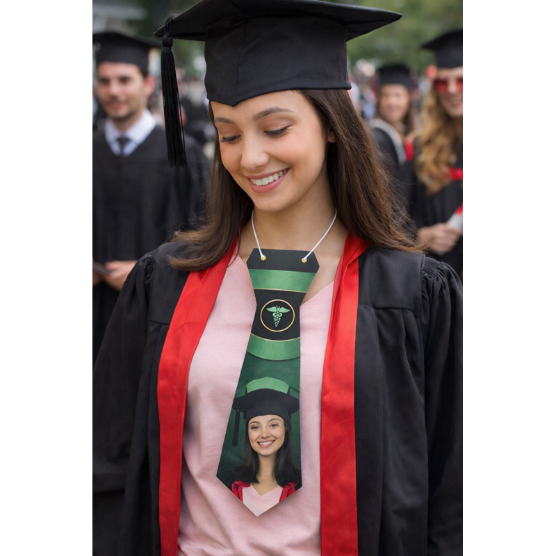 10 Gravatas Personalizadas para Formatura com Foto e Curso – Papel Fotográfico 180g | Lembrança de Formando