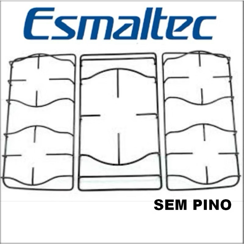 Kit 3 Grelhas para Fogão 5 Bocas Esmaltec Agata Jade Topazio Caribe 5 Bocas 663/669 02/03 em Oferta na Shopee