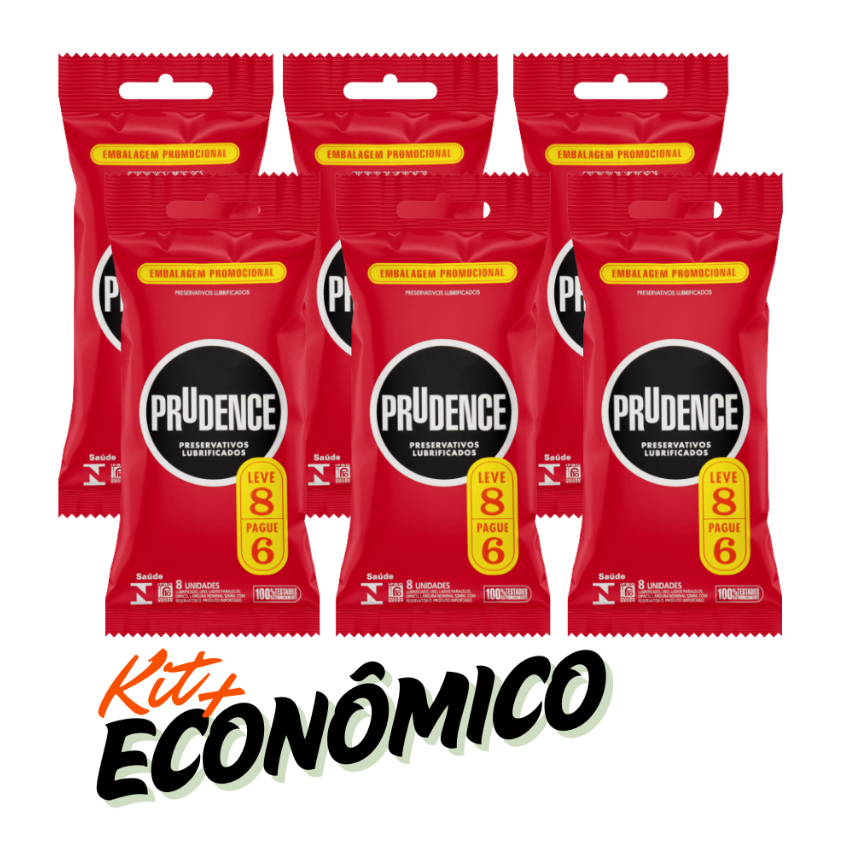 Camisinha Preservativo 06 Pacotes Clássica - Prudence Kit Leve Mais
