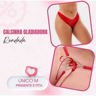 Calcinha Gladiadora Fita Cetim Tanga Lacradora Sensual Lingerie em Oferta na Shopee