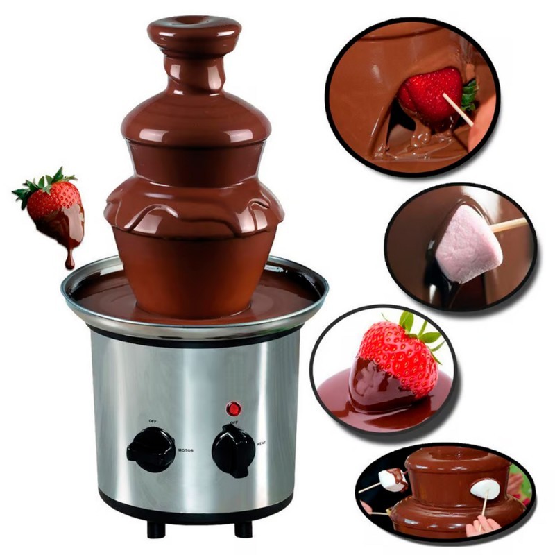 Cascata de Chocolate Elétrica NOBEL HOME 1L 275W Inox 220V Profissional