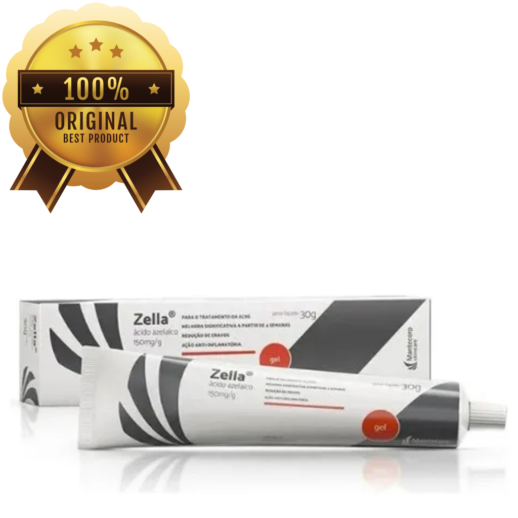 GEL DERMATOLÓGICO ZELLA® ÁCIDO AZELAICO 150MG 30G em Oferta na Shopee