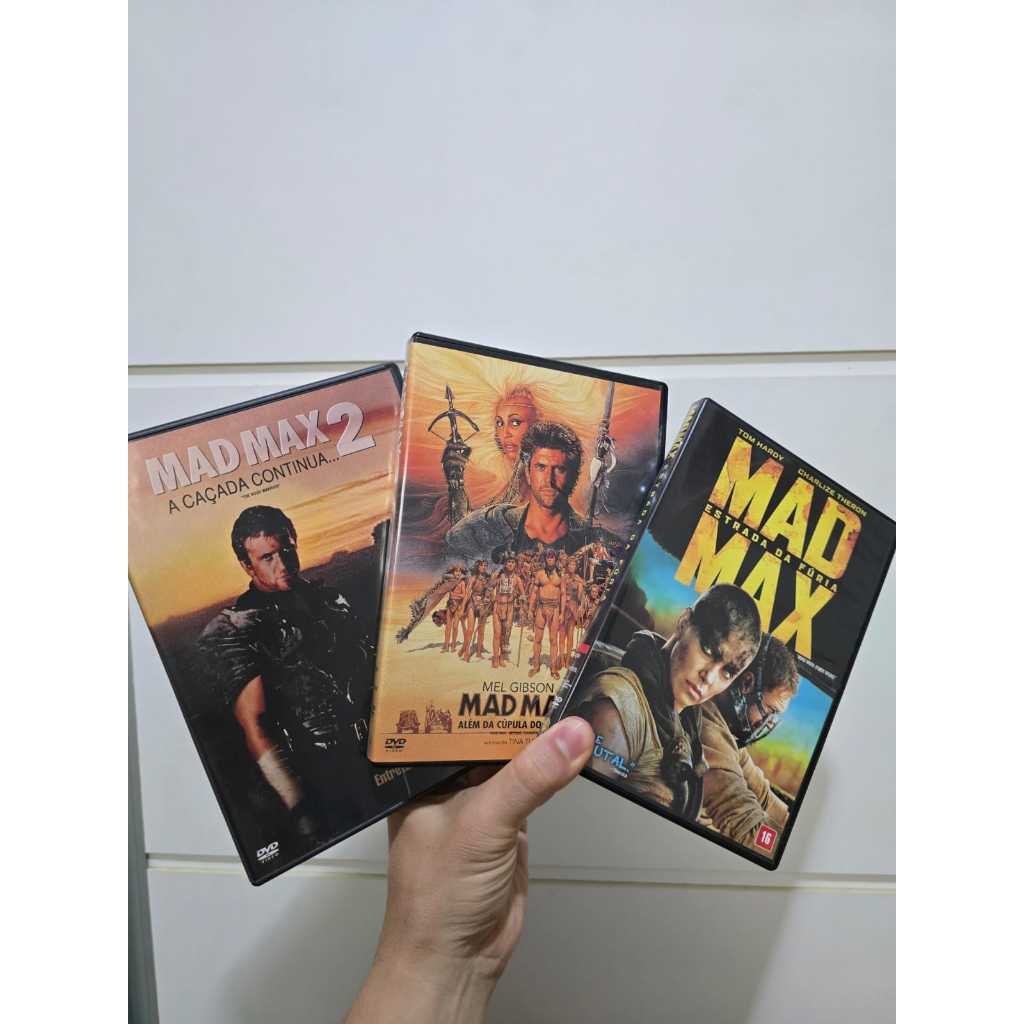 DVD Mad Max 2, Mad Max Além da Cúpula do Trovão e Mad Max Estrada da Fúria