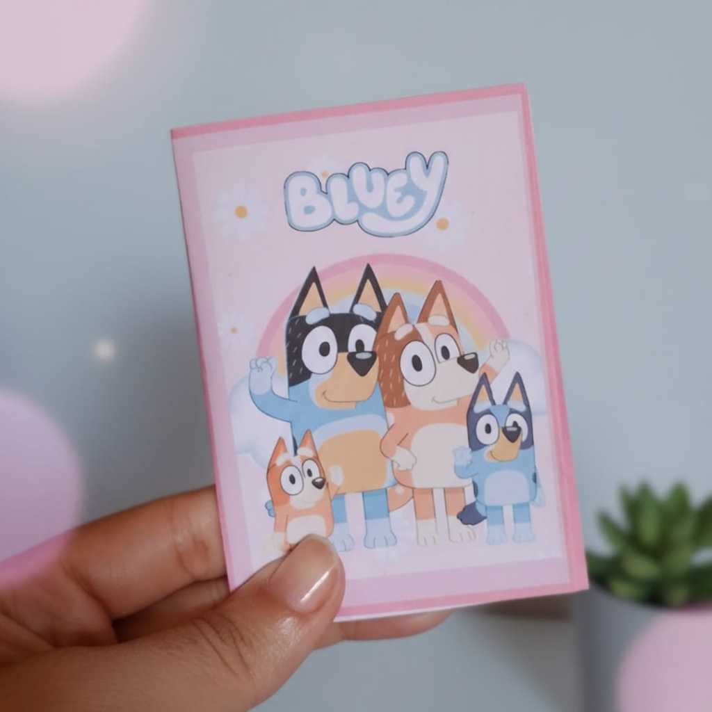 20 Mini Livro De Colorir 10x7 | Lembrancinha | Aniversário | Tema Bluey Rosa em Oferta na Shopee