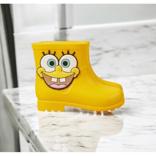 Bota de Chuva Galocha Menino e Menina Bob Amarelo Leve Antiderrapante Impermeável Esponja Confortável em Oferta na Shopee