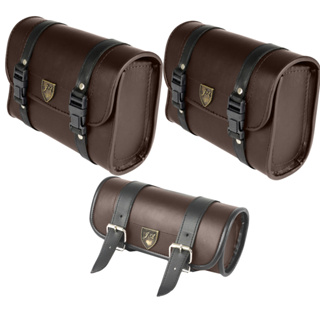 KIT DE ALFORGE 4 LITROS E PORTA FERRAMENTAS COR MARRON em Oferta na Shopee