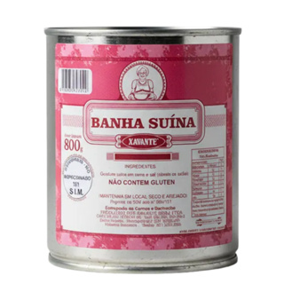 Banha Na Lata Xavante 800g / Gordura De Porco/ Banha Suína em Oferta na Shopee