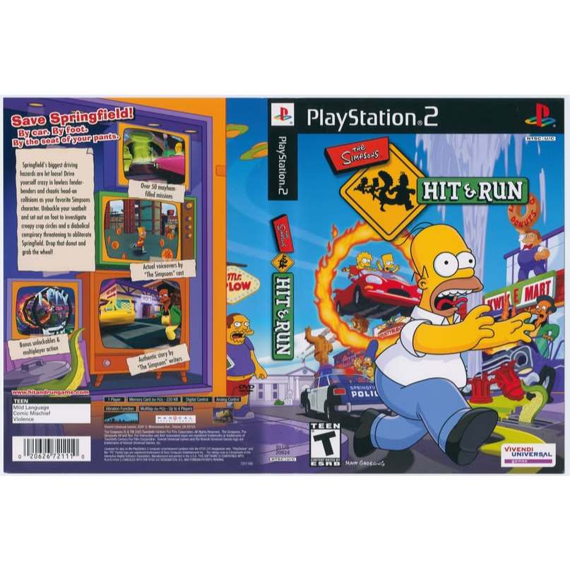 THE SIMPSONS HIT & RUN PT-BR ( PS2 ) • AETHERSX2 + CAPA DVD