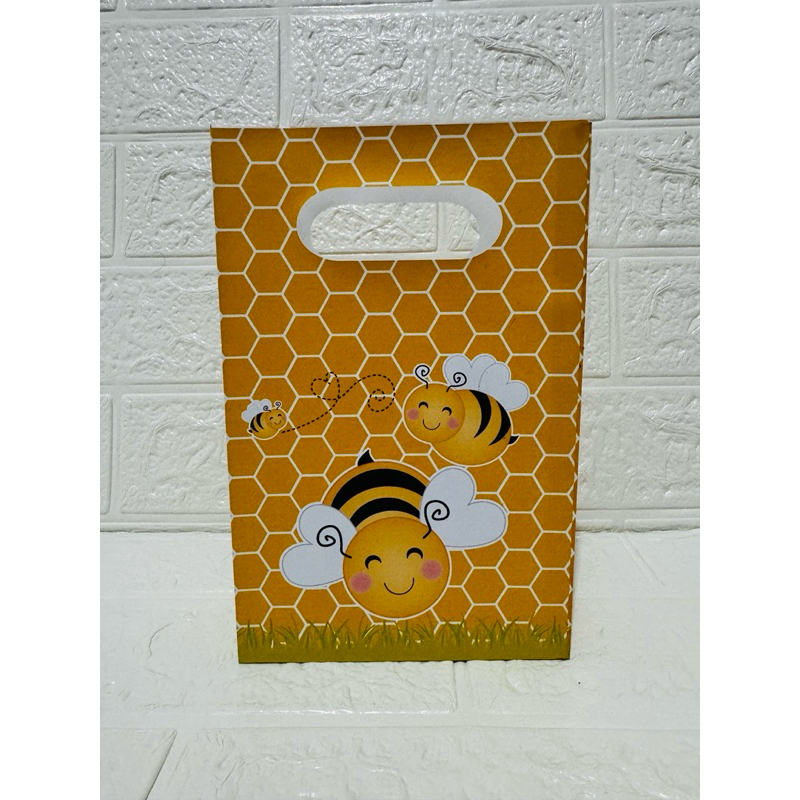 Sacola Abelinhas fofas, Abelha Cute, Linda,Colmeia,Mel/Pegue e Monte/NÃO PERSONALIZADAS/Sacoliha Aniversário